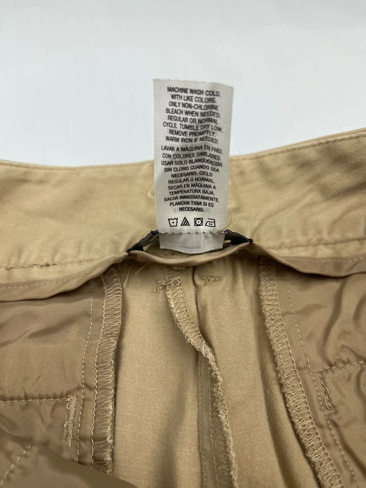 Pantalones chinos elásticos Metaphor para mujer talla 2 tostados con puños pierna cónica Foto 4 de 4