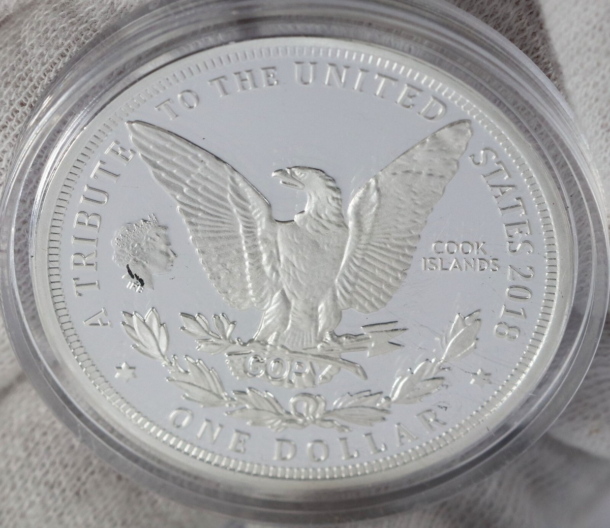 プラチナムクイーン・カトレア シークレット Cook Islands 1964 Morgan Tribute 2018 One Dollar Queen Elizabeth