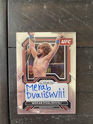 2023 Panini Prizm UFC Base Auto Merab Dvalishvili Autograph SA-MDV 