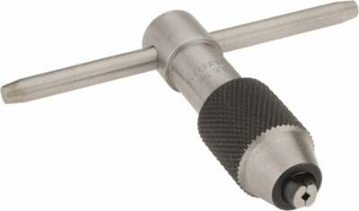 Starrett 1/16 to 3/16'' Tap Capacity, T Handle Tap Wrench 2'' Overall Length