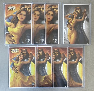 Power Hour #1 Sidney Augusto Belle Cosplay Cover Complete Set PH6 LTD 10
