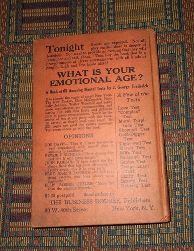 XRARE: 1930 The Sucker's Manual post-1929 crash "financial advice" humor - Picture 4 of 4