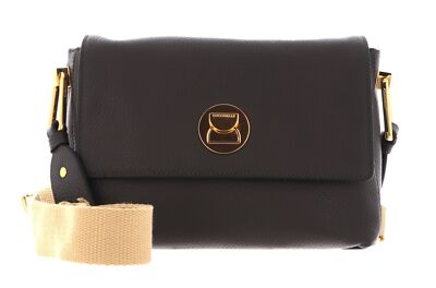 COCCINELLE Liya Shoulder Bag Schultertasche Tasche Bark / Noir dunkelbraun