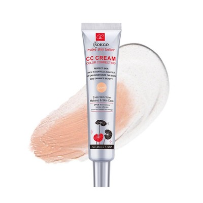 Color Correcting CC Cream with Centella Asiatica Full-Coverage Foundation Col...
