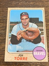 1968 TOPPS JOE TORRE #30 BRAVES EXCELLENT+ OR BETTER