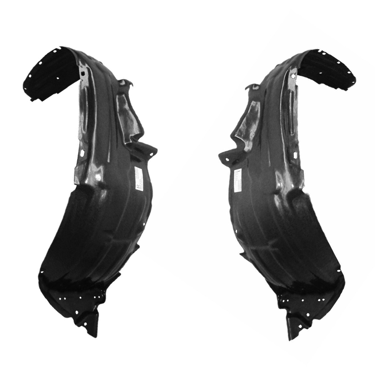 Front Fender Liner Set w/ Clips For 2001-2005 Toyota RAV4