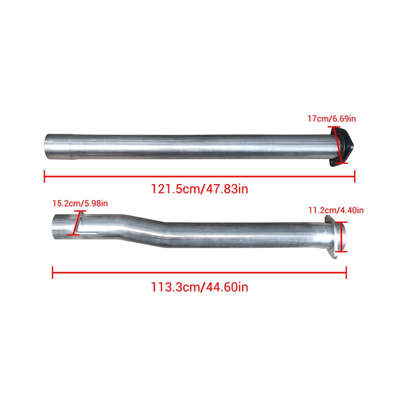 Exhaust Pipe Tube For Ford F250 F350 Super Duty 2011-2017 6.7L Foto 4 de 4