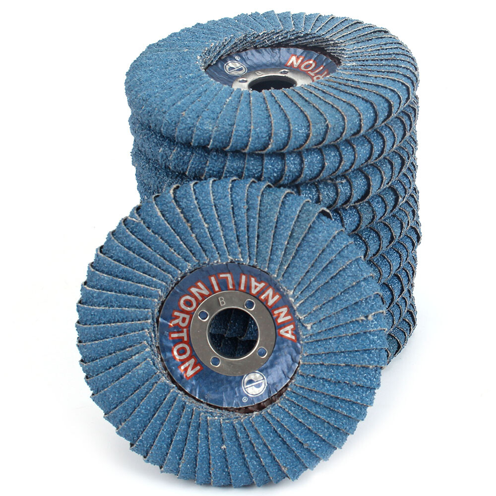 5Pcs 4" Flap Discs Wheel Radial Shape Premium Zirconia Abrasive Flap Disc 60#