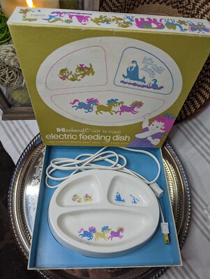Baby Feeding Dish Hankercraft Hot N Cold Divided Electric Toddler Vintage