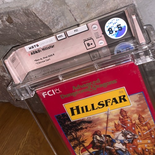 New NES Advanced Dungeons & Dragons: Hillsfar WATA 8.5 Factory Sealed Game - Picture 5 of 5