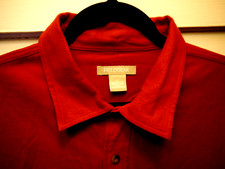 NWT Men's Shirt Solid Red Flannel, Fieldgear LT,
