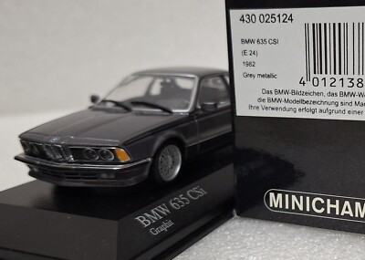 BMW 635 CSI (E24) 1982 Grey Metallic 1:43 Minichamps BMW 635 CSI (E24) 1982 Grey Metallic 1:43 Minichamps