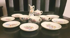 Miniature Tea Set Porcelain Japan Pieces Vintage