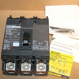 One Square D PowerPact QBL32200 QB-200 New No Orig Box Has Paperwork