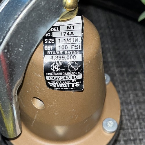 2 QTY! BULK- WATTS LF25AUB-Z3 VALVE 1" WATER PRESSURE REDUCING & M1 174A 1-1/4” - Picture 5 of 8
