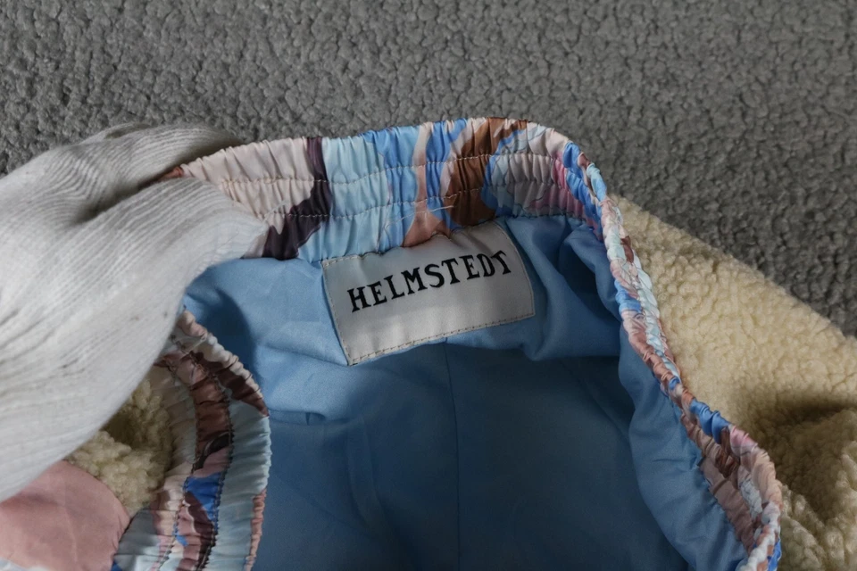 HELMSTEDT Pants Medium Multicolor Paisley Print Off-White Suave Lounge Teddy New - Image 4 of 4