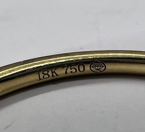 Banda DIA de oro amarillo de 18k talla 6,75 - Imagen 4 de 7