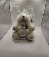 1993 Always Coca Cola Badge Polar Bear Plush 7  White Stuffed Animal NEW w/TAGS