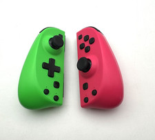 NINTENDO SWITCH LEFT + RIGHT JOY CON WIRELESS CONTROLLERS PAIR GREEN PINK TESTED