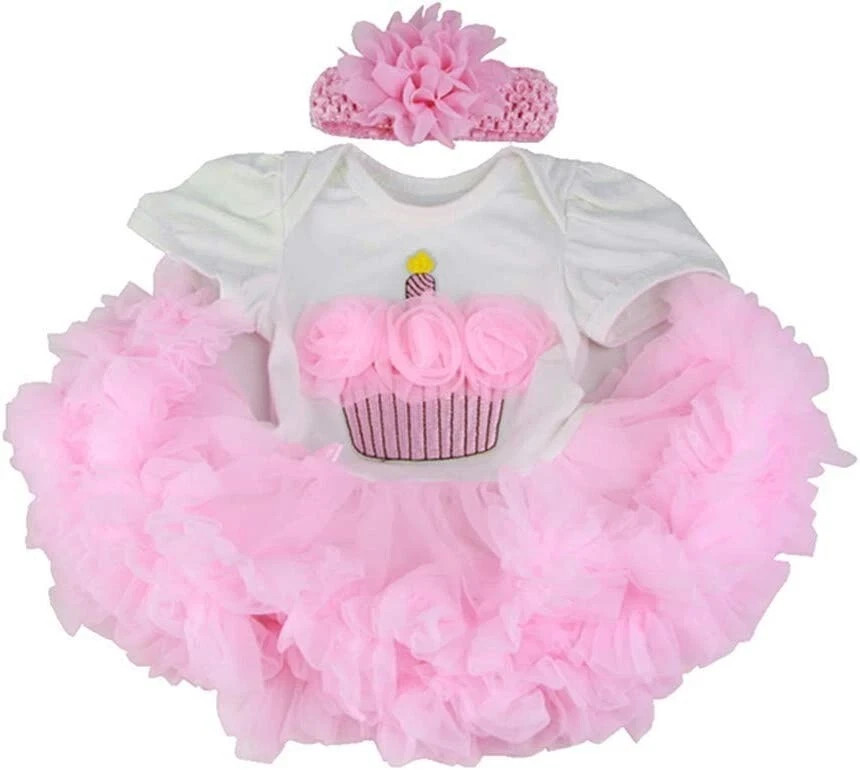 For 17-22 Inch Newborn Baby Doll Crown Pattern Skirtset