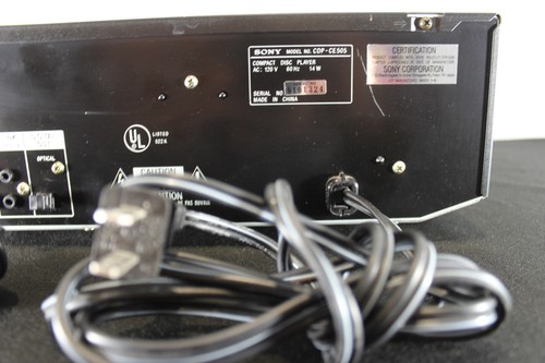 Vintage Sony Model CDP-CE505 5 Disc Carousel CD Changer NO REMOTE Tested Works - Picture 12 of 15