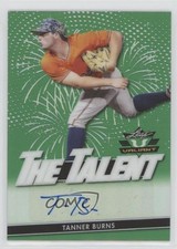 2020 Leaf Valiant The Talent Green Prismatic 76/99 Tanner Burns #TT-TB1 Auto he0