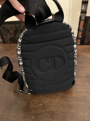 Christian Dior Zip Around Backpack Oblique Canvas | eBay