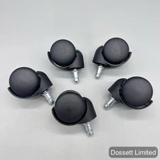 MaxGear 2" Office Chair Wheels Heavy Duty Replacement, Mute Rubber Rotating Desk