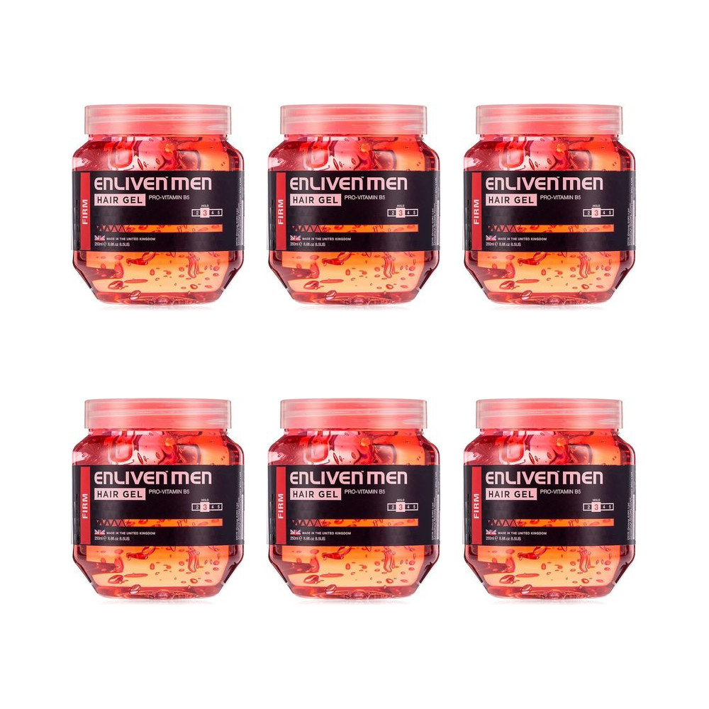 Enliven Firm Red Hair Gel 250ml - Pack of 6