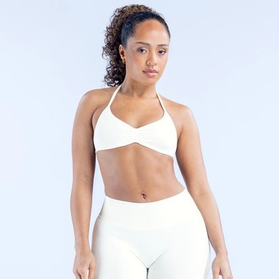 DFYNE  Impact strappy sports bra in Size S Ivory