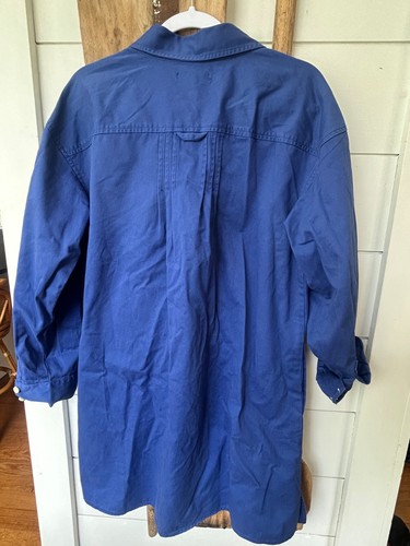 Madewell Dress Womens Large Blue Long Sleeve Mini Shirtdress Button Up - Picture 5 of 5