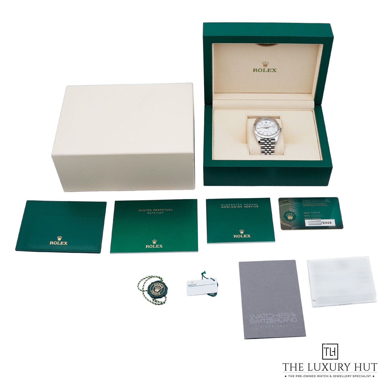 2022 Rolex Datejust 41 126334, Stainless Steel, White Dial, Jubilee image 3