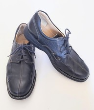 Johnston & Murphy Shuler Bicycle Oxford Dress Shoes Mens Sz 10.5M Black Leather
