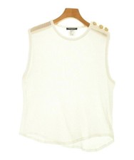 Balmain Women's Sleeveless Vest XL White Cotton Spring Summer Used Age 14