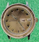 lot C2226 mens 1973 Timex Marlin Blue & Silver Fancy Manual Vintage Watch Parts