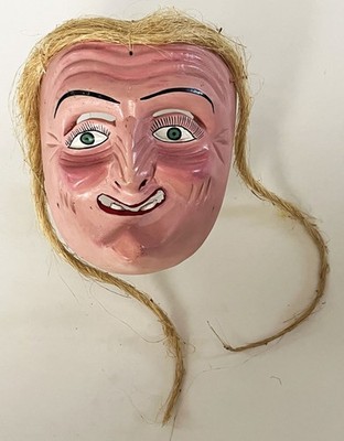 TOCUARO MICHOACAN VIEJITO OLD MAN WOOD TRADITIONAL DANCE MASK MEXICAN FOLK ART