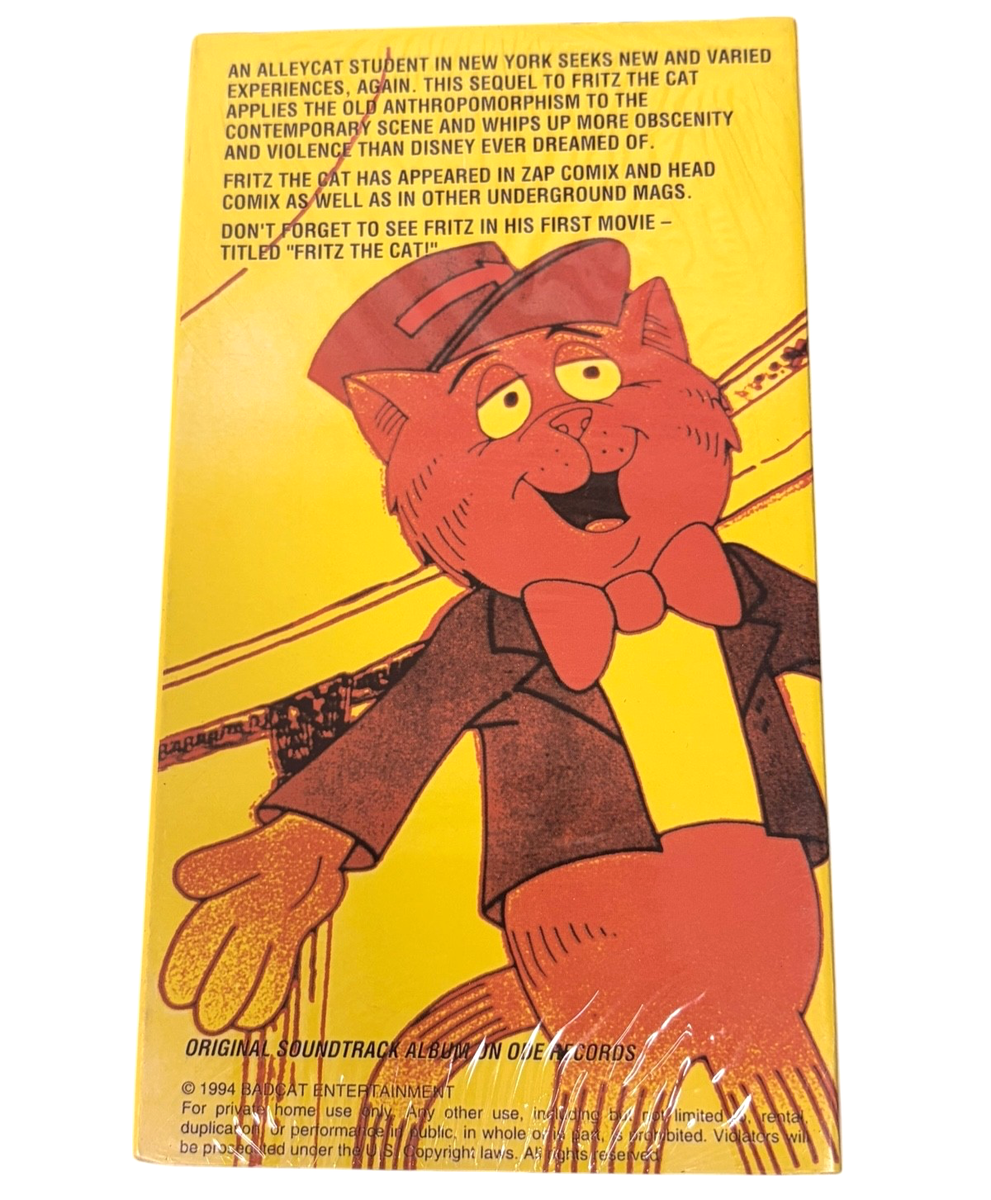 The Nine Lives of Fritz The Cat Sealed VHS Ralph Bakshi Animated