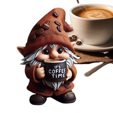 Coffee Gnomes Coffee Bar Decor Handmade Swedish Dwarf Collectible Lovely