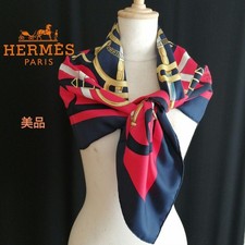 Hermes Scarf Carre Silk Eperon d'or 126342