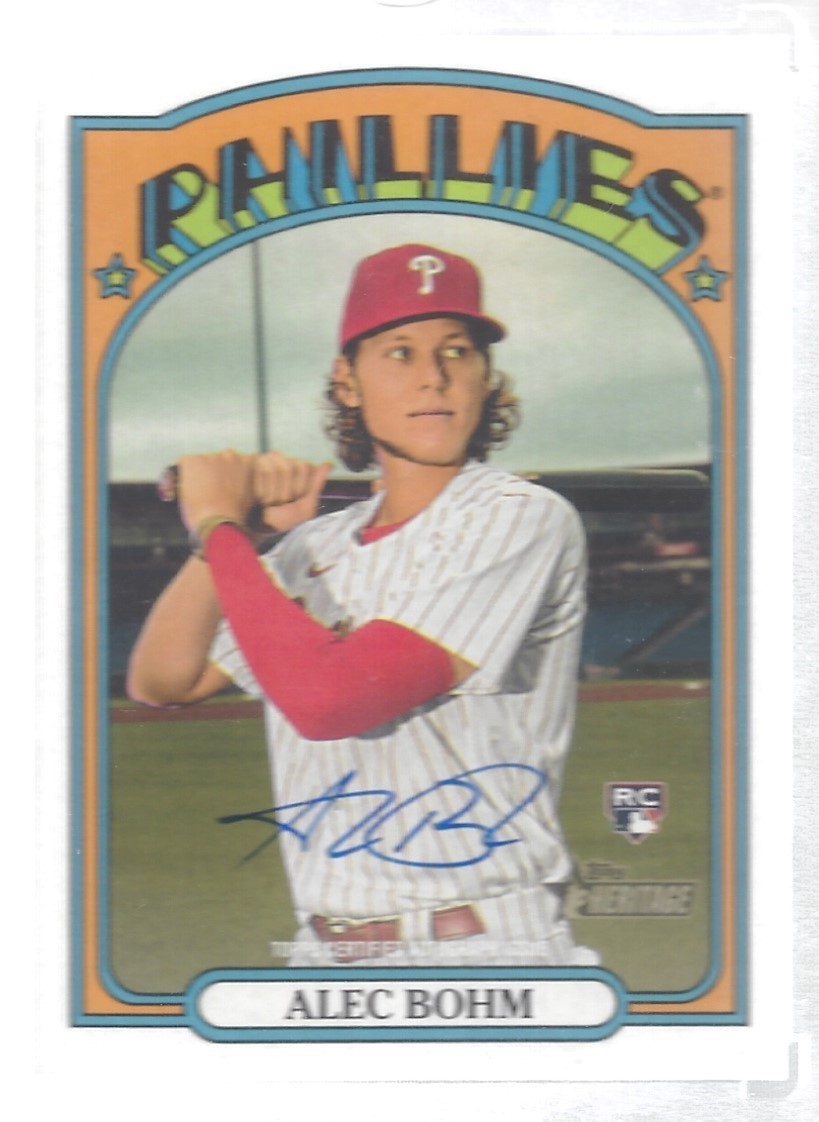 Alec Bohm 2021 Topps Heritage Real One Autographs #ROA-AB - K782