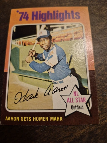 1975 Topps - '74 Highlights Hank Aaron #1