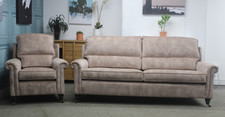 DURESTA SOUTHSEA MINOR LARGE SOFA & CHAIR IN LOVELY MOCHA FABRIC. RRP £4319.