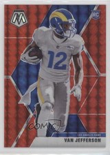 2020 Panini Mosaic Rookies Choice Red Fusion Prizm 73/80 Van Jefferson #224 3b3