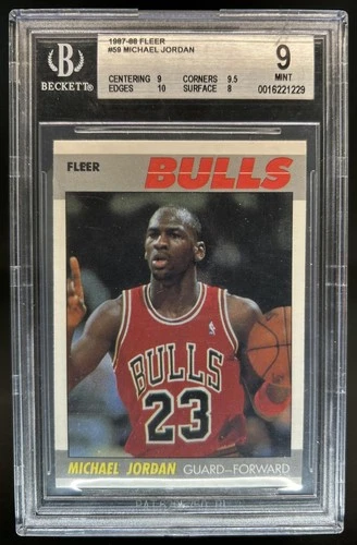 1987-88 Fleer Michael Jordan #59 Bulls BGS 9