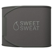 Sweet Sweat Waist Trimmer by Sports Research for Men  Women - Matte Gray - M