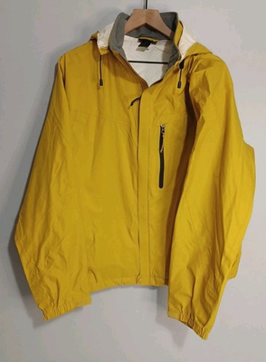 #ad #ad REI Men’s Zip In Full Zip Hooded Windbreaker Rain Shell Jacket Sz S black Mesh $28.99