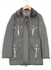PEUTEREY Skill New Down Jacket Women Size 44 Fur Collar Trim MJ6171