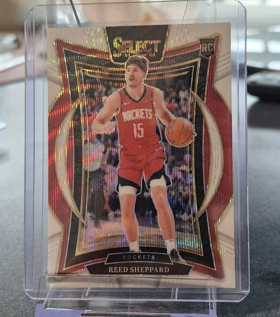 2024-25 Panini Select - Reed Sheppard #68 White Wave Prizm /99 Concourse (RC)