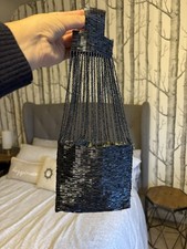 Metal grey Vintage Beaded Small HandBag Bought At Butler & Wilson In 90s