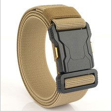 Golden Clasp Tactical Belt Men's Multi-functional Military Fanboy Canvas Leather